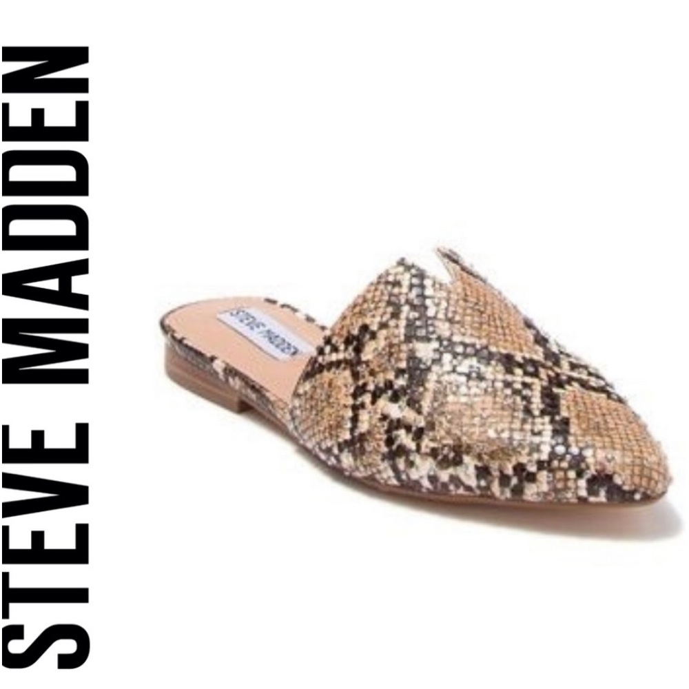 Steve Madden Snake Print Mules